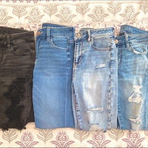 American Eagle Skinny Jeans/Jeggings - 4 Pairs, 0 Short